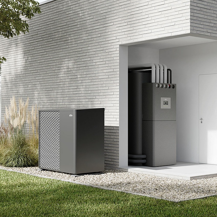 Wärmepumpe x-change dynamic pro und Wärmespeicher x-buffer flex pipe KERMI Wärmepumpe x-change dynamic pro und KERMI Wärmespeicher x-buffer flex pipe