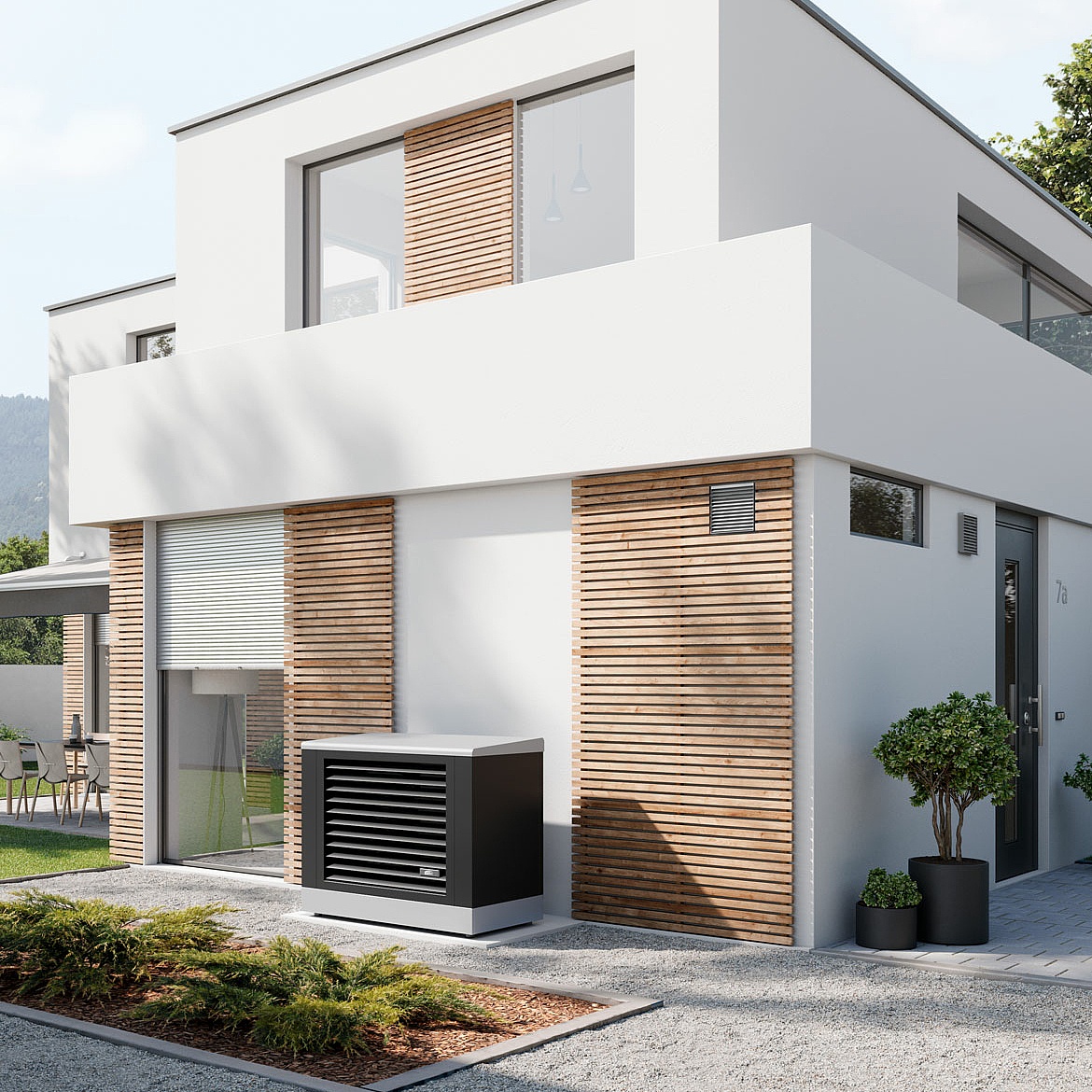 Powietrzno-wodna pompa ciepła x-change dynamic pro AW E Powietrzno-wodna pompa ciepła do ustawienia na zewnątrz x-change dynamic pro AW E