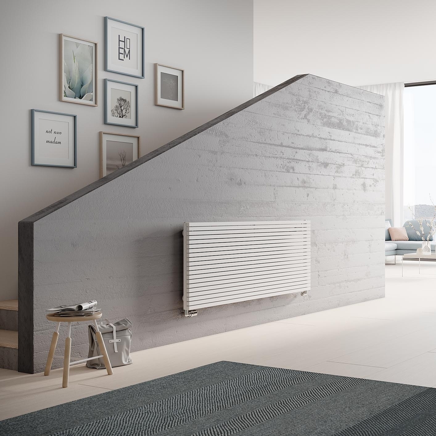 Kermi Decor-Arte Pure design and bathroom radiators – clear design. Horizontal or vertical versions available.