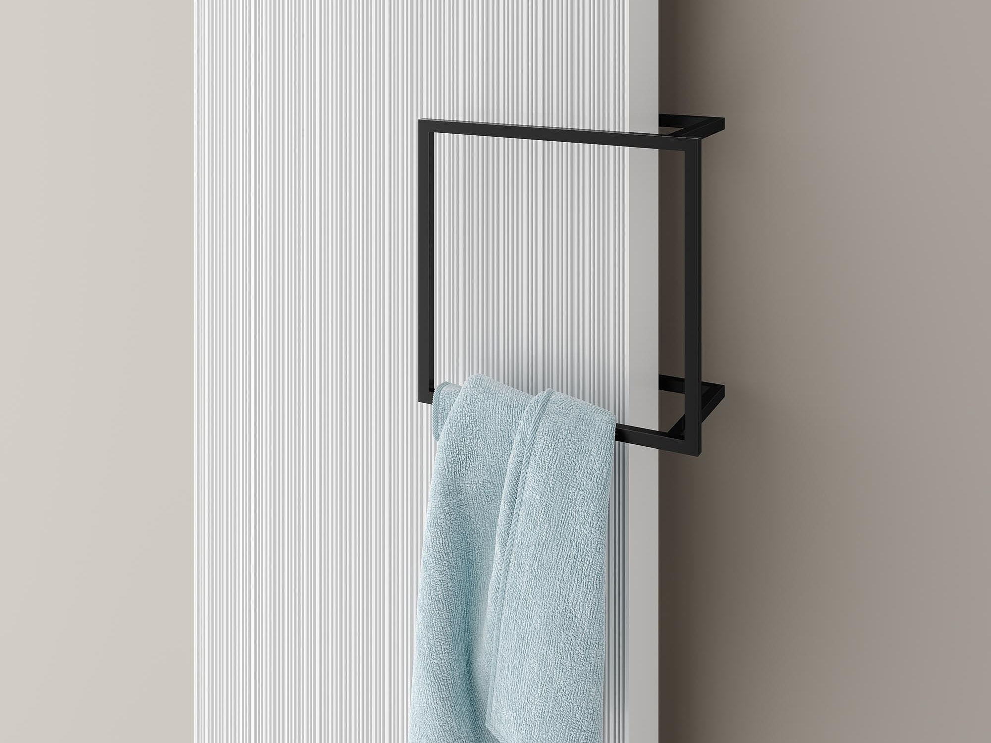 Square rail for Kermi Decor-Arte Line design and bathroom radiators.