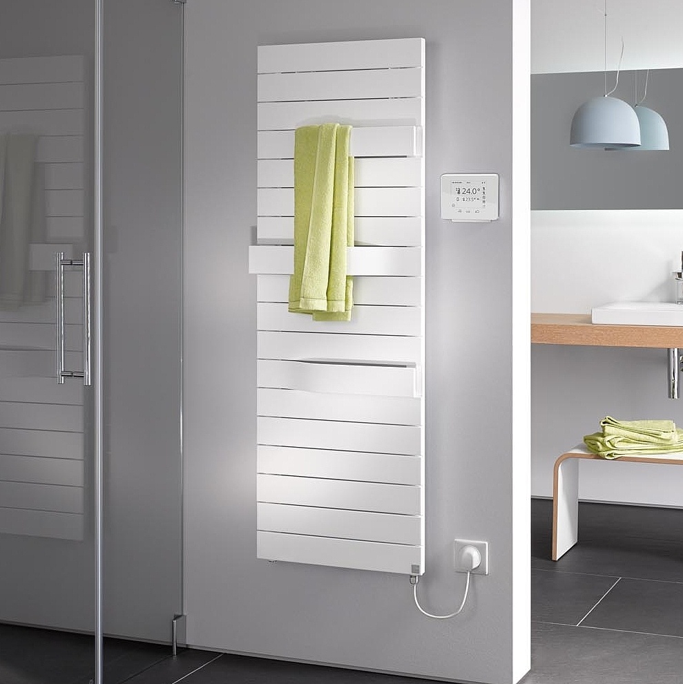 Kermi Tabeo-E design and bathroom radiators also available in an electric version.