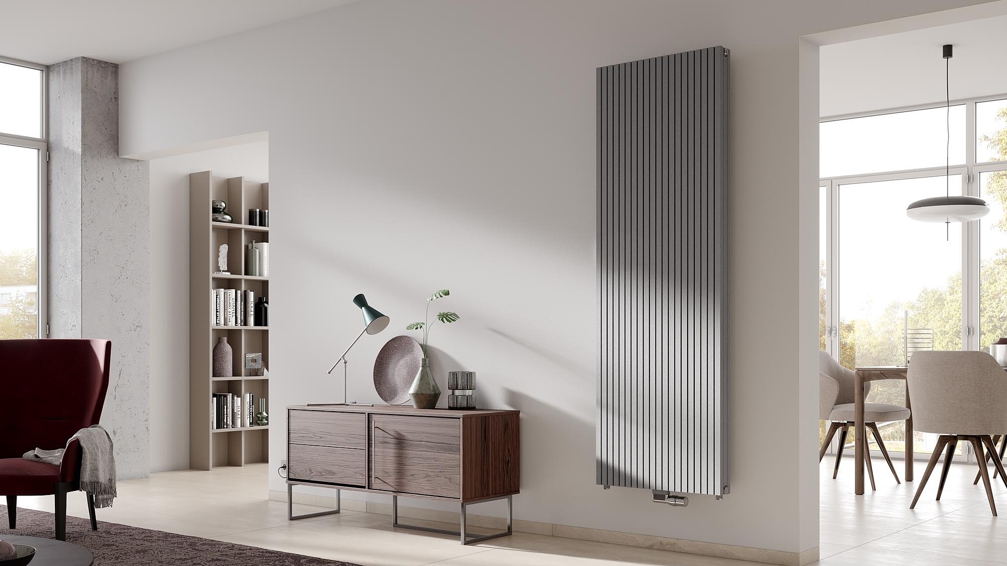 Kermi Decor Arte Pure dizaino radiatoriai - rankšluosčių džiovintuvai gali būti įvairių konstrukcinių aukščių ir konstrukcinių ilgių.