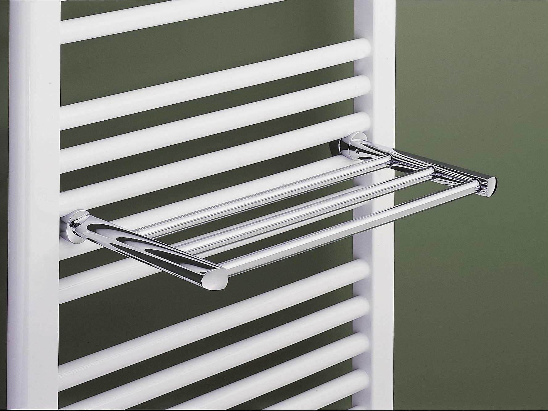 Towel shelf for Kermi Basic plus design and bathroom radiators.