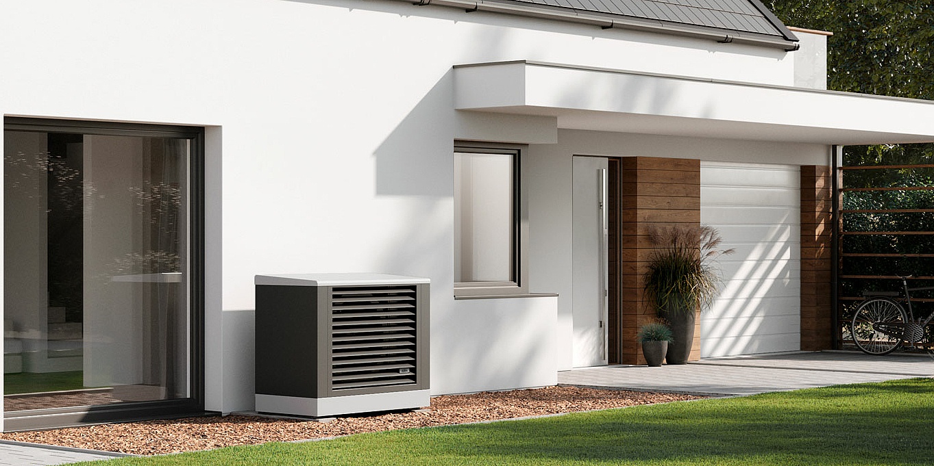 x-change dynamic pro AW E air/water heat pump for outdoor installation