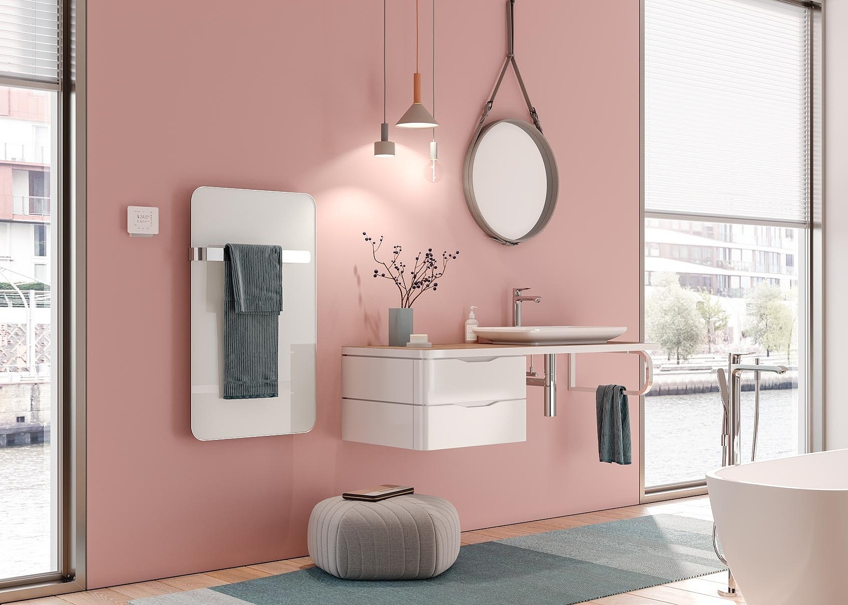 Kermi Elveo design and bathroom radiators – ideal for buildings without a central heating system.