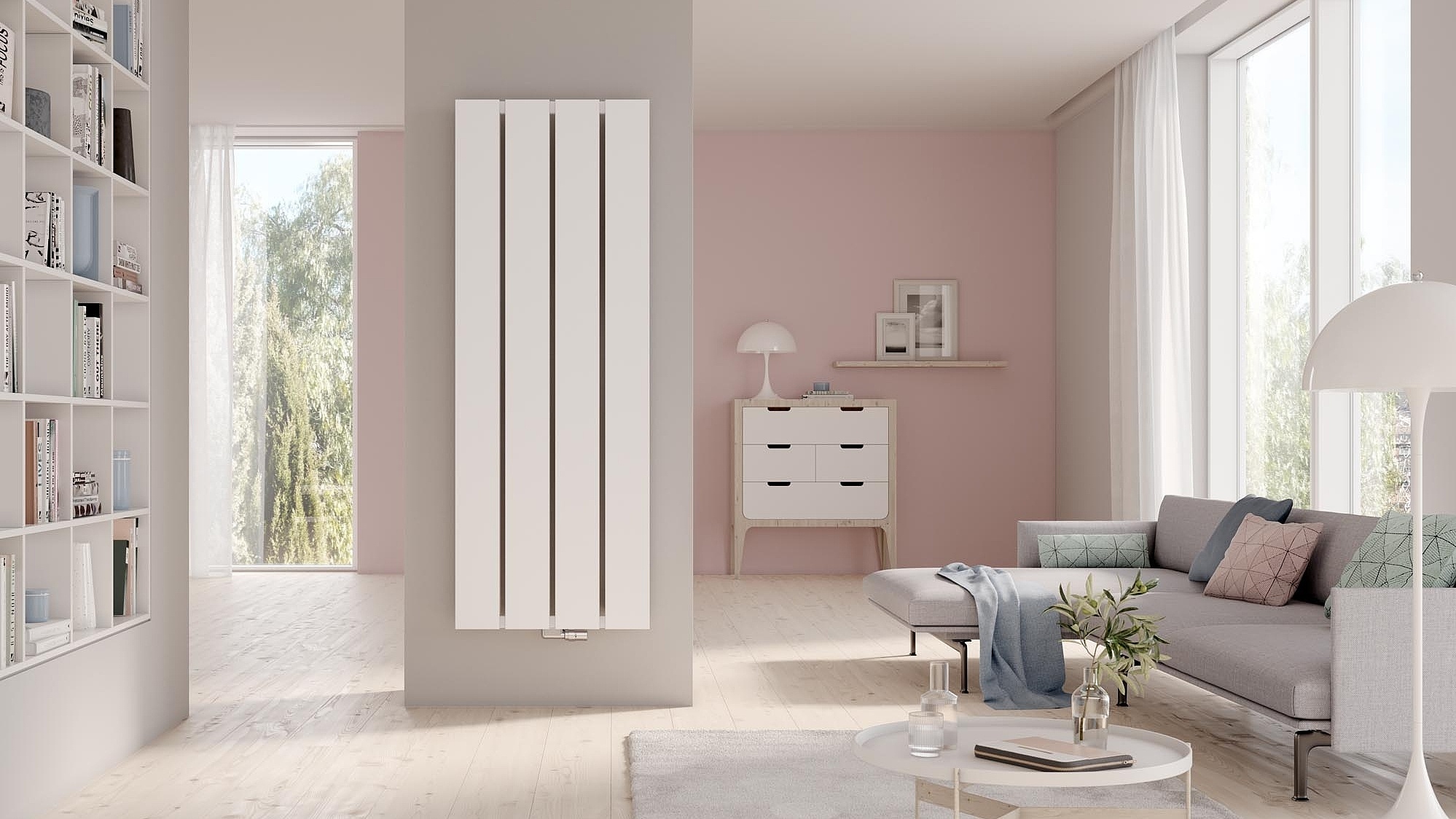 The Kermi Decor-Arte Plan design and bathroom radiator will thrill you with its modern and minimalist design.