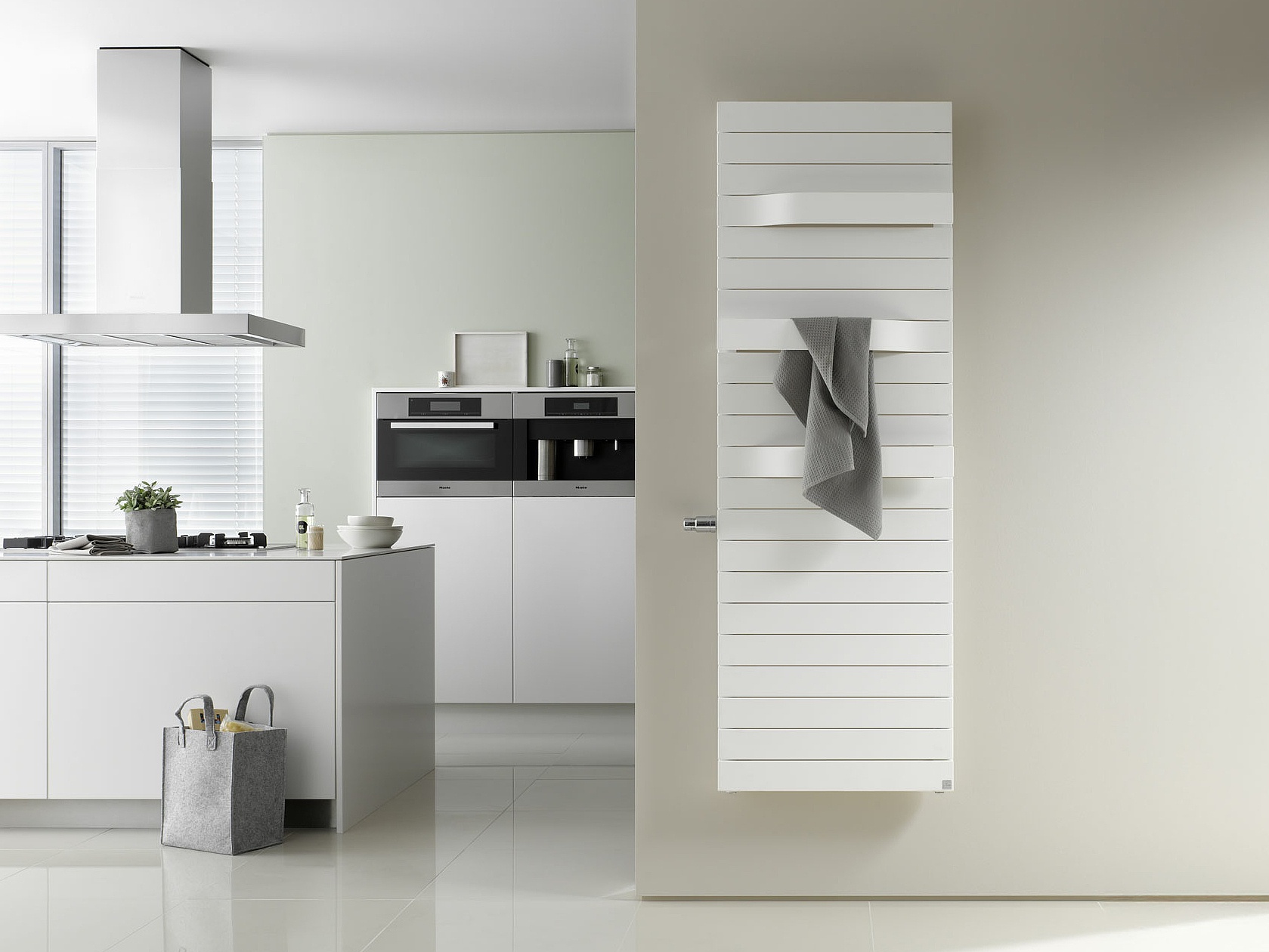 KERMI Tabeo design and bathroom radiators KERMI Tabeo design and bathroom radiators with clear lines and characteristic grooves.