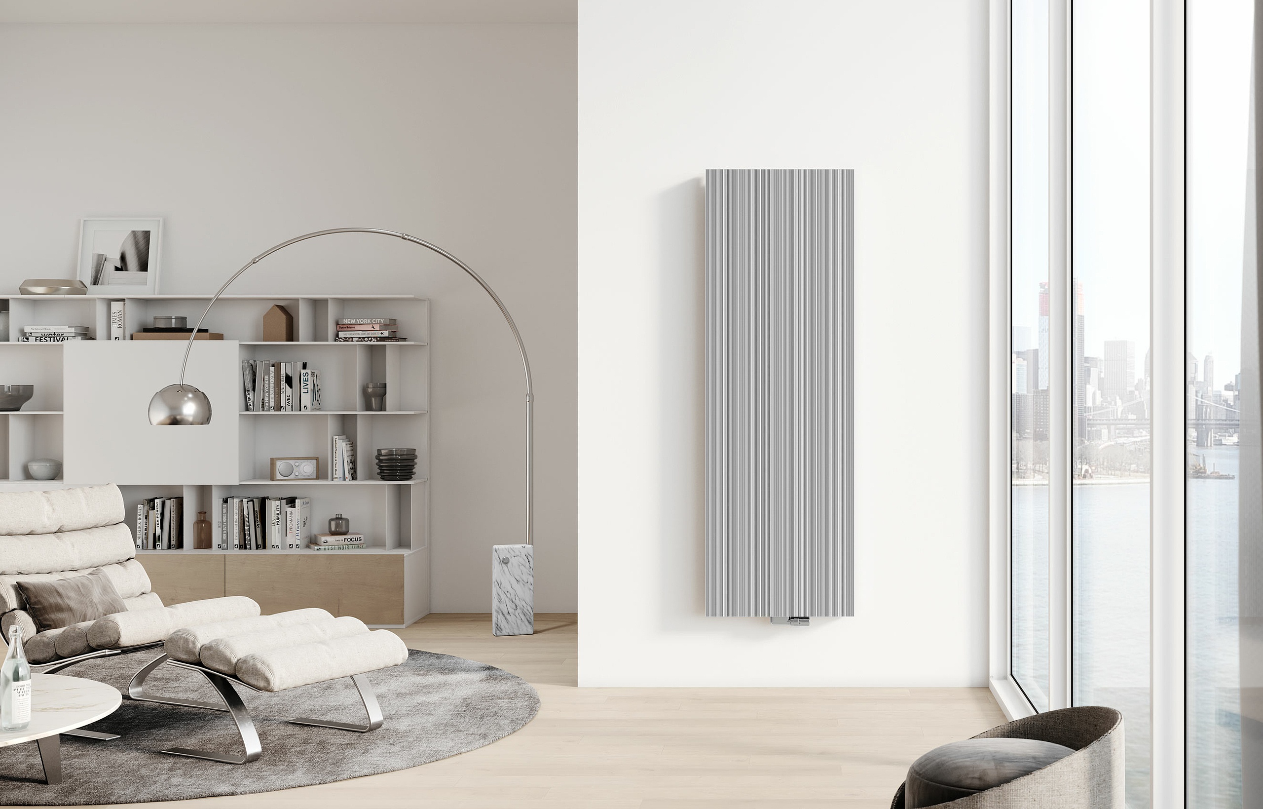 Kermi Decor-Arte Line smulkaus struktūrinio paviršiaus dizaino radiatoriai - rankšluosčių džiovintuvai.