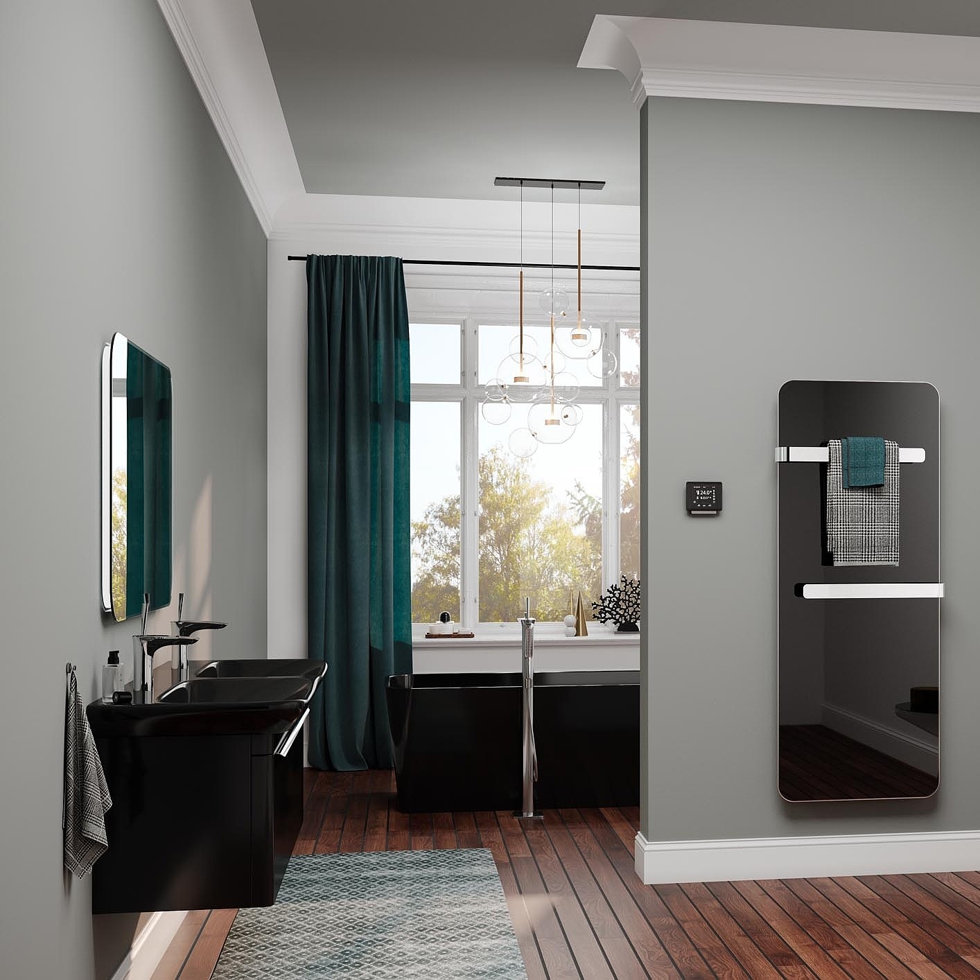 Kermi Elveo design and bathroom radiators – state-of-the-art design. Heat via infrared.