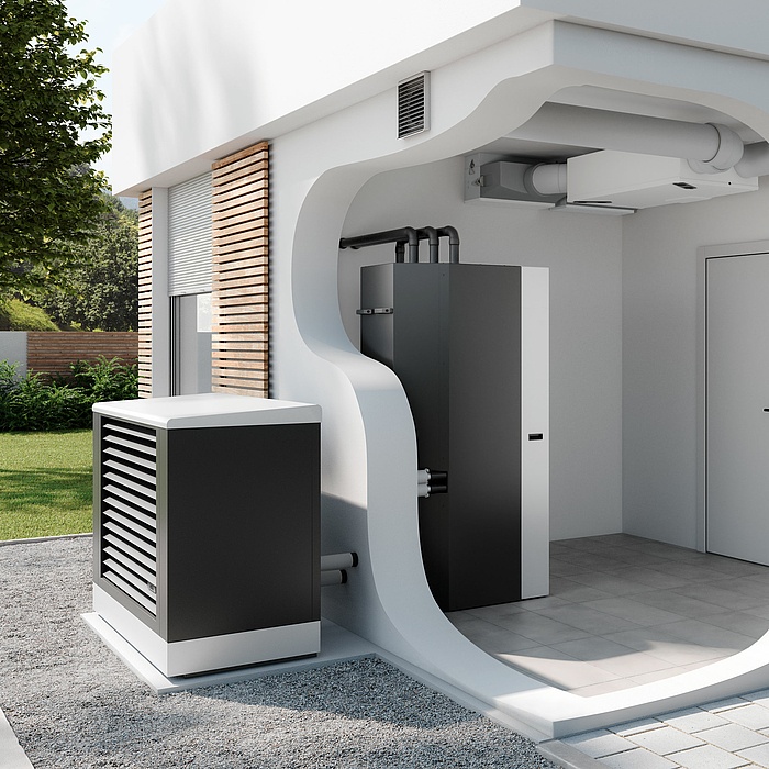 Pompa ciepła x-change – rozwiązanie do nowych i modernizowanych budynków, w połączeniu z dopasowanymi zasobnikami ciepła zapewniające jeszcze wyższą wydajność.